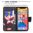 PU Leather Wallet Pattern Printing Stand Feature Magnetic Flip Cover for iPhone 13 Pro 6.1 inch - Lotus - 5