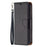 Full Cover Litchi Grain Magnetic Closure Leather Wallet Phone Case for iPhone 13 Pro - Black - 2