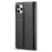 LC.IMEEKE Carbon Fiber Texture Stand Wallet Leather Phone Shell Cover for iPhone 11 Pro 5.8 inch - Vertical Red Stripe - 3