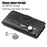 Full Protective Zipper Pocket Leather Wallet Phone Shell for iPhone 13 6.1 inch - Black - 2