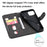 Full Protective Zipper Pocket Leather Wallet Phone Shell for iPhone 13 6.1 inch - Black - 3