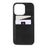 Full Protective Double Card Slots PU Leather Coated PC Cover Shell for iPhone 13 Pro 6.1 inch - Black - 2