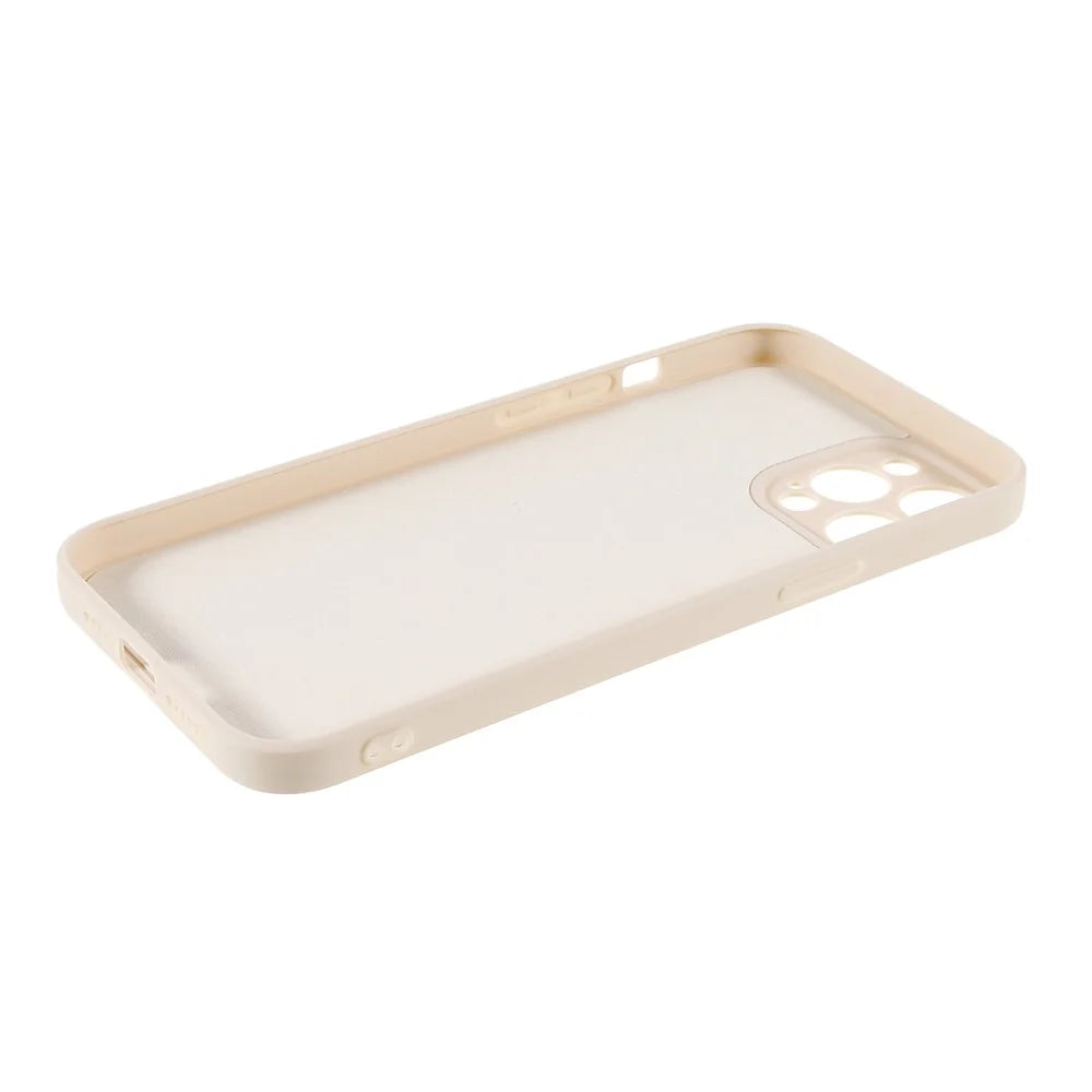Soft TPU Drop-Resistant Well-Protection Phone Case Cover for iPhone 12 Pro 6.1 inch - Warm White - 7