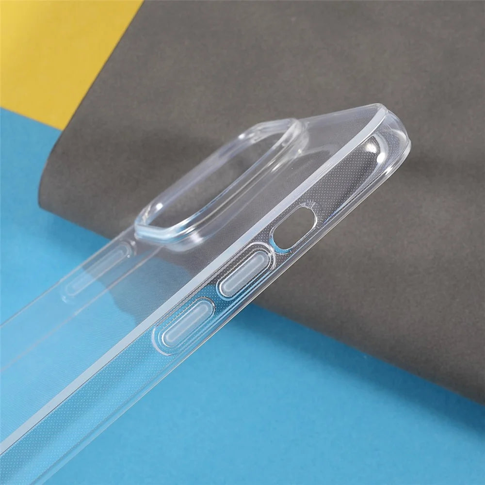 Scratch-Resistant Flexible Clear TPU Shockproof Protective Case for iPhone 13 Pro Max 6.7 inch - Transparent - 7