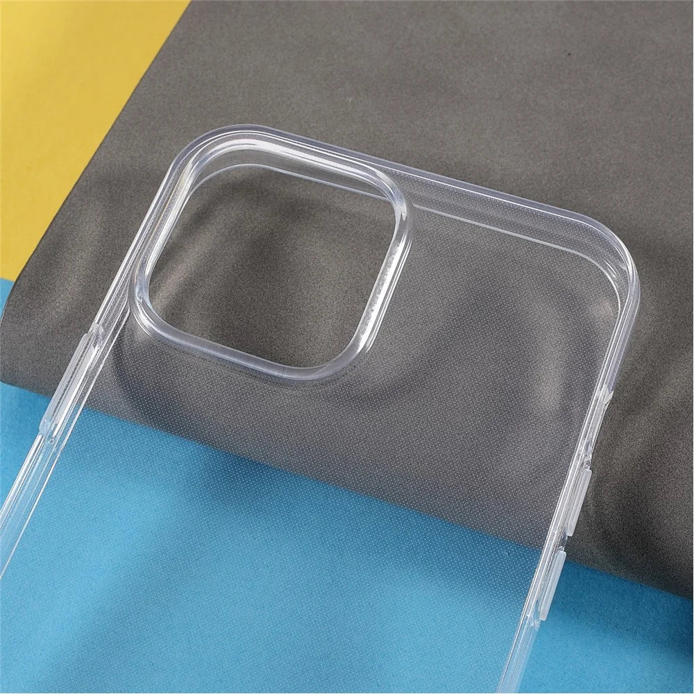 For iPhone 13 Pro 6.1 inch Soft TPU Crystal Transparent Shockproof Phone Case - Transparent - 4