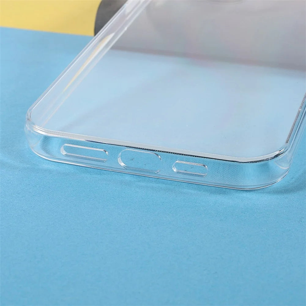 For iPhone 13 Pro 6.1 inch Soft TPU Crystal Transparent Shockproof Phone Case - Transparent - 5
