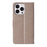 Well-protected PU Leather Butterflies Pattern Imprint Wallet Card Slots Phone Stand Case for iPhone 13 Pro 6.1 inch - Grey - 3