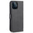 AZNS Well-protected Wallet Stand Design Leather Phone Case for iPhone 13 mini 5.4 inch - Black - 3