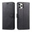 AZNS PU Leather Drop Resistant with Wallet Holder Design Mobile Phone Case for iPhone 13 Pro Max 6.7 inch - Black - 1