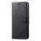 AZNS PU Leather Drop Resistant with Wallet Holder Design Mobile Phone Case for iPhone 13 Pro Max 6.7 inch - Black - 2