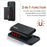 DG.MING M1 Series Phone Case PU + TPU + PC Back Cover with Magnetic Tri-Fold Wallet Kickstand for iPhone X / XS 5.8 inch - Black - 4