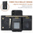 DG.MING M1 Series Phone Case PU + TPU + PC Back Cover with Magnetic Tri-Fold Wallet Kickstand for iPhone X / XS 5.8 inch - Black - 5