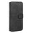 DG.MING Retro Style Leather Phone Cover with Wallet Stand Design and Handy Strap for iPhone 13 - Black - 2