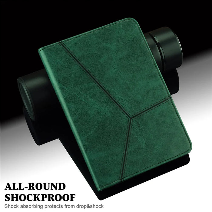 Leather Auto Wake / Sleep Tablet Stand Cover with Card Holder for iPad Air 11 (2026) / (2025) / (2024) / Air (2022) / (2020) - Green - 4