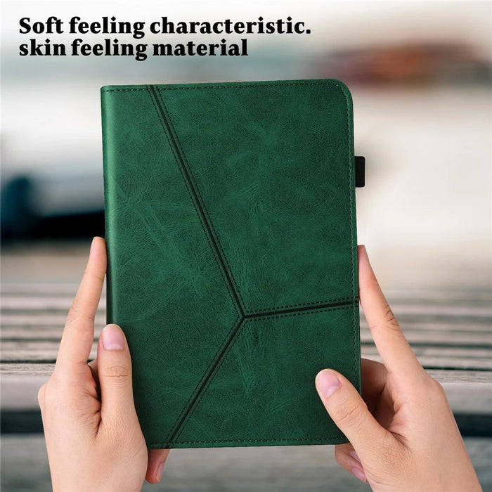 Leather Auto Wake / Sleep Tablet Stand Cover with Card Holder for iPad Air 11 (2026) / (2025) / (2024) / Air (2022) / (2020) - Green - 5