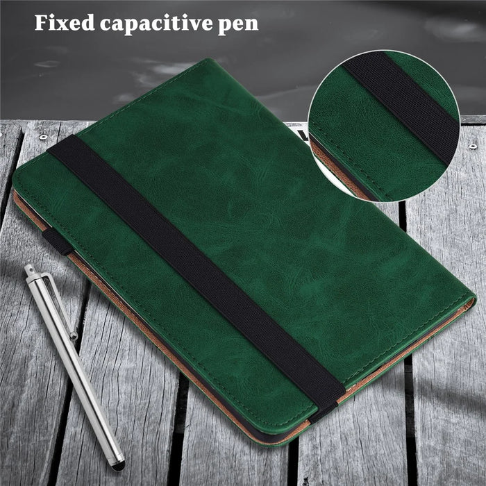 Leather Auto Wake / Sleep Tablet Stand Cover with Card Holder for iPad Air 11 (2026) / (2025) / (2024) / Air (2022) / (2020) - Green - 6