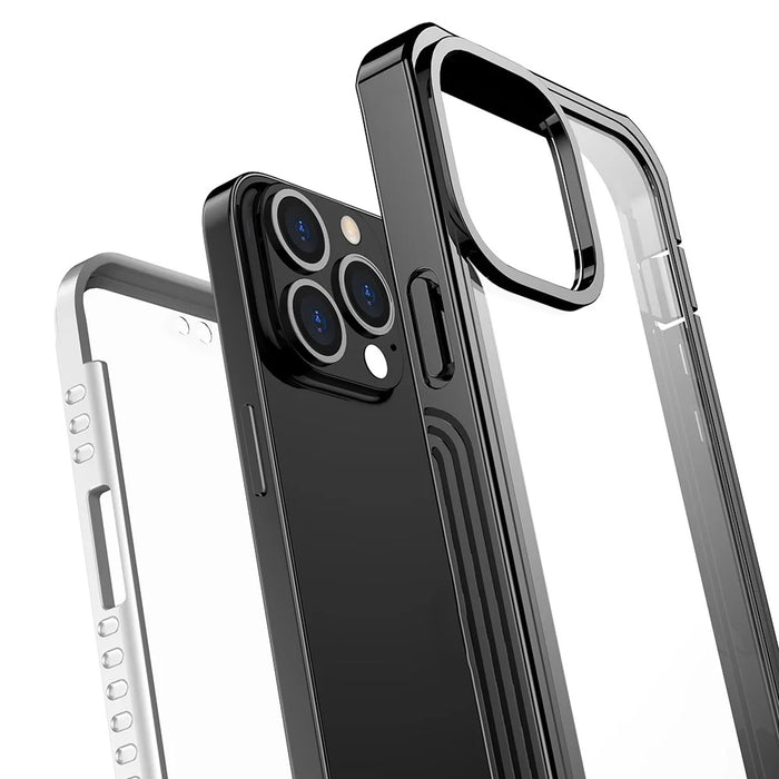 Full-Body Protection Shockproof Rugged PC Protective Phone Case Built-in PET Screen Protector for iPhone 13 Pro 6.1 inch - 5