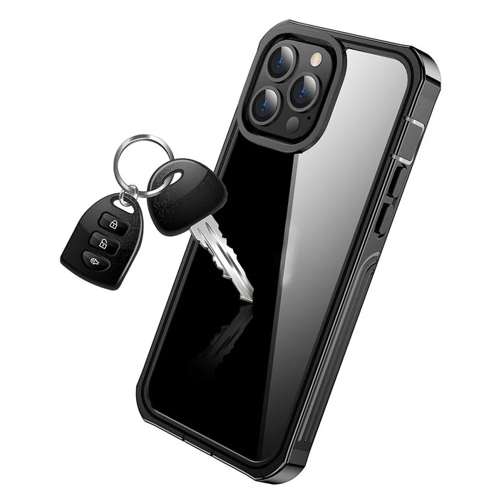 Full-Body Protection Shockproof Rugged PC Protective Phone Case Built-in PET Screen Protector for iPhone 13 Pro 6.1 inch - 7