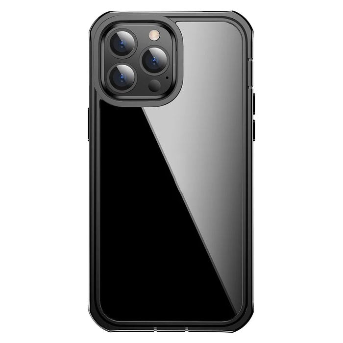 For iPhone 13 Pro Max 6.7 inch PET Screen Protector Shock Absorption Phone Case Full-Body Protection Hard PC Back Cover - 4