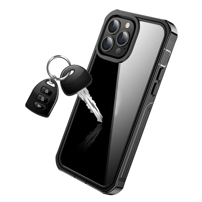 For iPhone 13 Pro Max 6.7 inch PET Screen Protector Shock Absorption Phone Case Full-Body Protection Hard PC Back Cover - 7