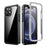 Full-Body Protection Shock Absorption PC Cover Built-in PET Screen Protector for iPhone 13 6.1 inch - 1
