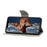 Handy Strap Pattern-Printing Full Protection Leather Cell Case with Wallet and Stand for iPhone 13 Pro Max 6.7 inch - Heart - 4