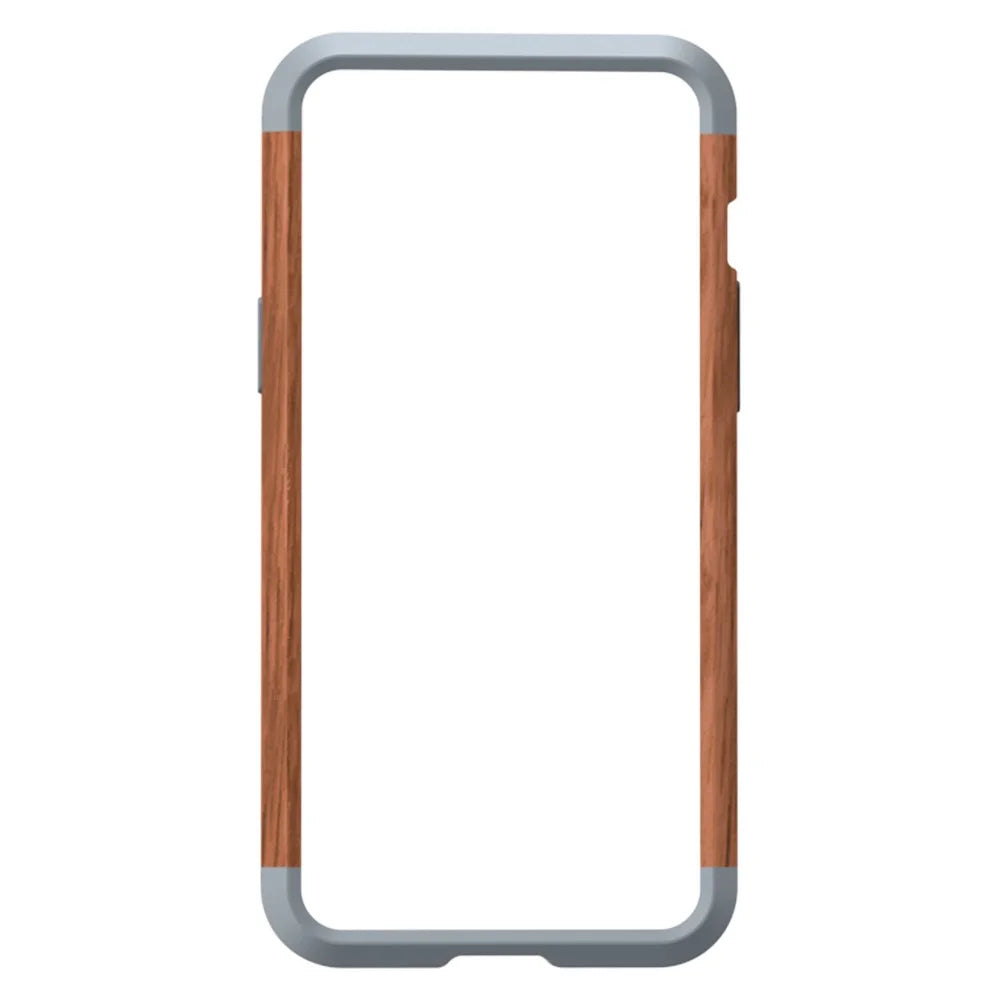 R-JUST Ultra Thin Hard Metal Aluminum Alloy Wooden Protect Bumper Frame Case for iPhone 13 Pro Max 6.7 inch - 2