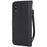 For iPhone X / XS 5.8 inch Case Solid Color Leather Mobile Cover Wallet Stand with Strap - Black - 3