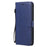 For iPhone 7 Plus 5.5 inch / 8 Plus 5.5 inch Case Solid Color Leather Mobile Cover Wallet Stand with Strap - Blue - 2