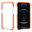 Transparent Acrylic Clear Thickened Four Corners Shockproof Protective Phone Case Cover for Apple iPhone 13 6.1 inch - Orange - 1