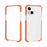 Acrylic Shockproof Protective Transparent Thickened Four Corners Phone Case Case for Apple iPhone 13 mini 5.4 inch - Orange - 1