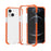 Acrylic Shockproof Protective Transparent Thickened Four Corners Phone Case Case for Apple iPhone 13 mini 5.4 inch - Orange - 3