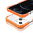 Acrylic Shockproof Protective Transparent Thickened Four Corners Phone Case Case for Apple iPhone 13 mini 5.4 inch - Orange - 7
