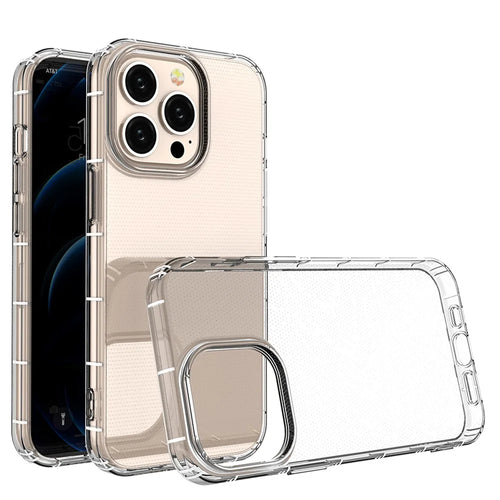 Transparent Flexible TPU Mobile Phone Back Case Shell Protective Cover for iPhone 13 Pro 6.1 inch - 1