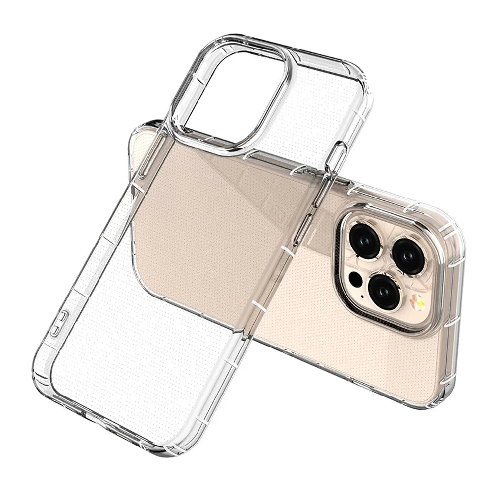 Transparent Flexible TPU Mobile Phone Back Case Shell Protective Cover for iPhone 13 Pro 6.1 inch - 4