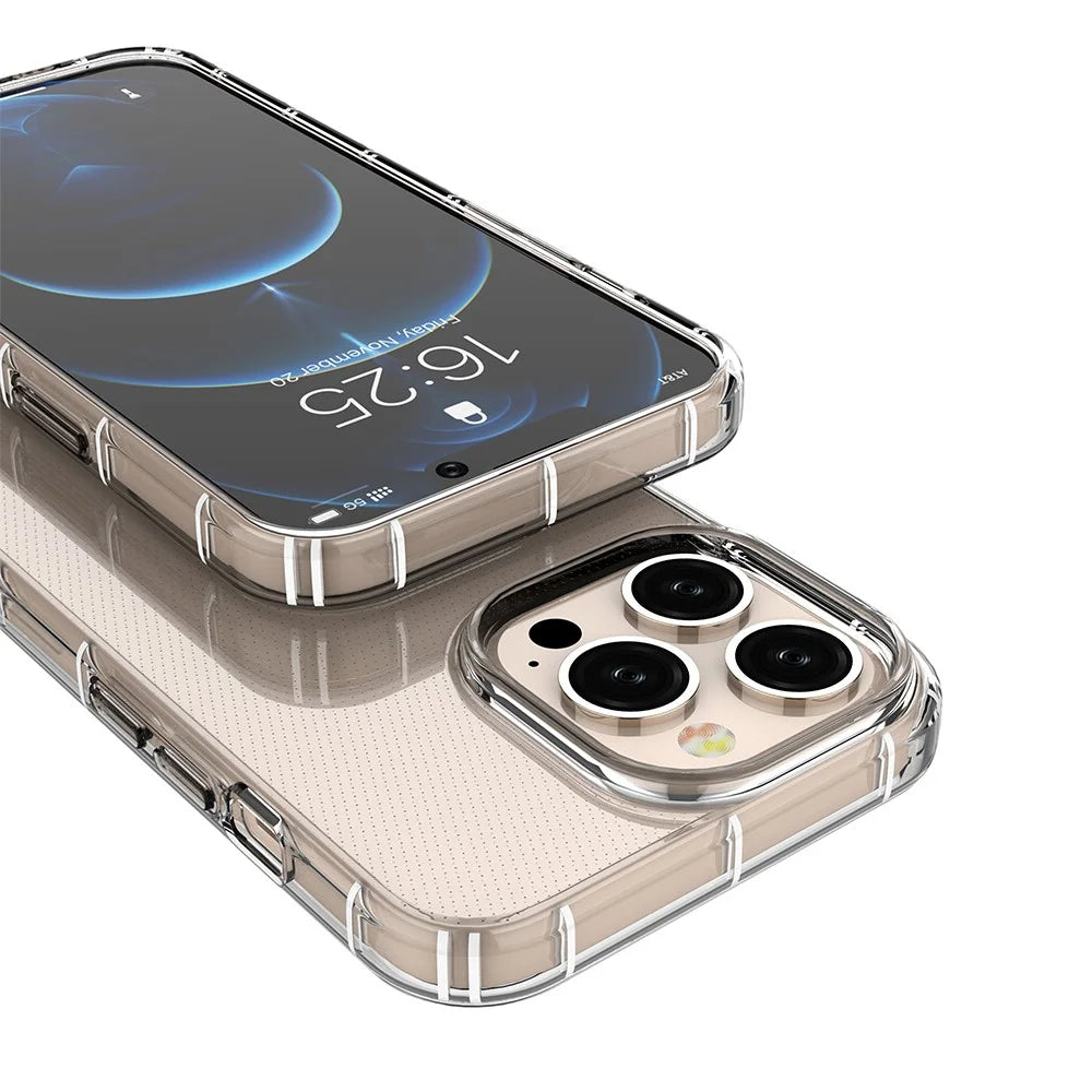 Transparent Flexible TPU Mobile Phone Back Case Shell Protective Cover for iPhone 13 Pro 6.1 inch - 6