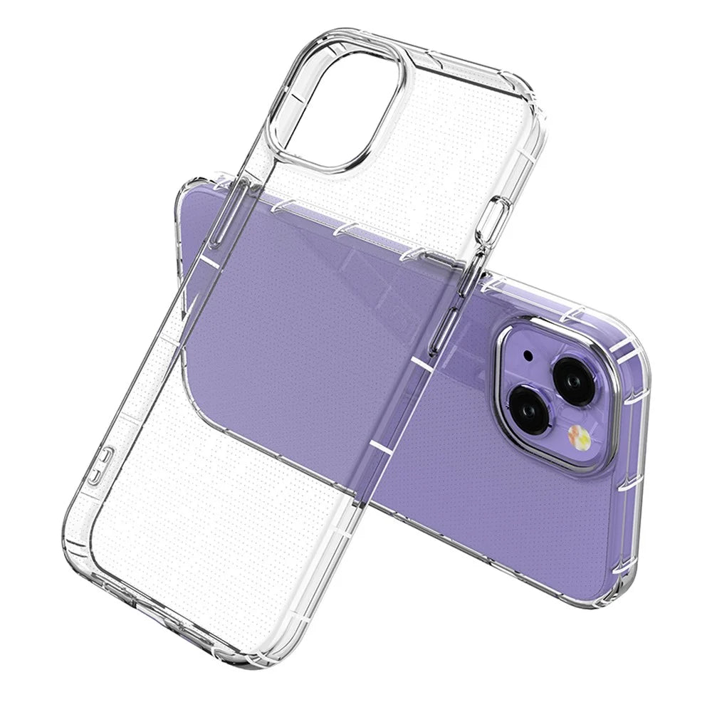 Transparent Soft TPU Phone Case Shockproof Back Cover Protector for iPhone 13 6.1 inch - 4