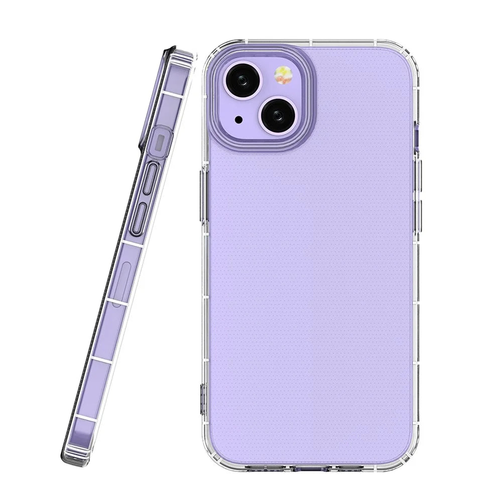 Transparent Soft TPU Phone Case Shockproof Back Cover Protector for iPhone 13 6.1 inch - 5