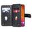 For iPhone 13 Pro Leather Case with 10 Card Holder Phone Cover Stand - Black - 4
