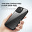 IPAKY PC + TPU Hybrid Cell Phone Case Clear Back Cover Shell Protector for iPhone 13 Pro 6.1 inch - Black - 3