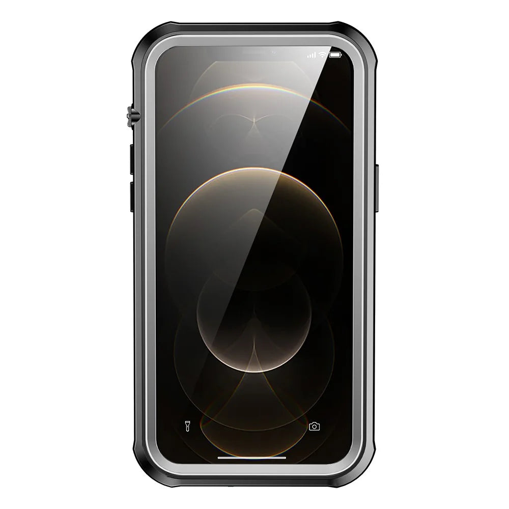 For iPhone 13  / 13 Pro 6.1 inch IP68 Waterproof Phone Case Full Body Protection Dustproof Shockproof Cover - 2