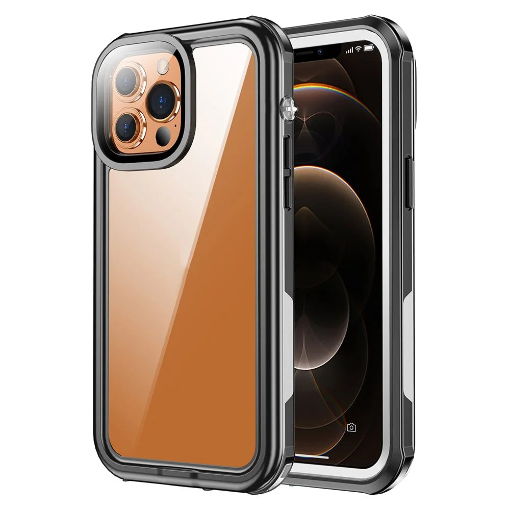 For iPhone 13 Pro Max 6.7 inch Heavy Duty Shockproof IP68 Waterproof Phone Case Protective Cover - 1