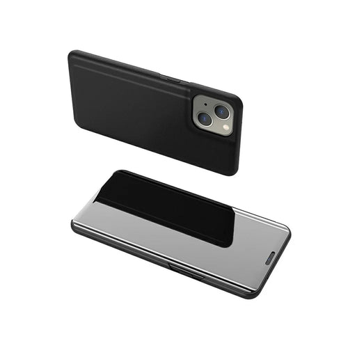 For iPhone 13 Flip Leather Cover with Stand Full Body Protective Phone Case - Black - 1