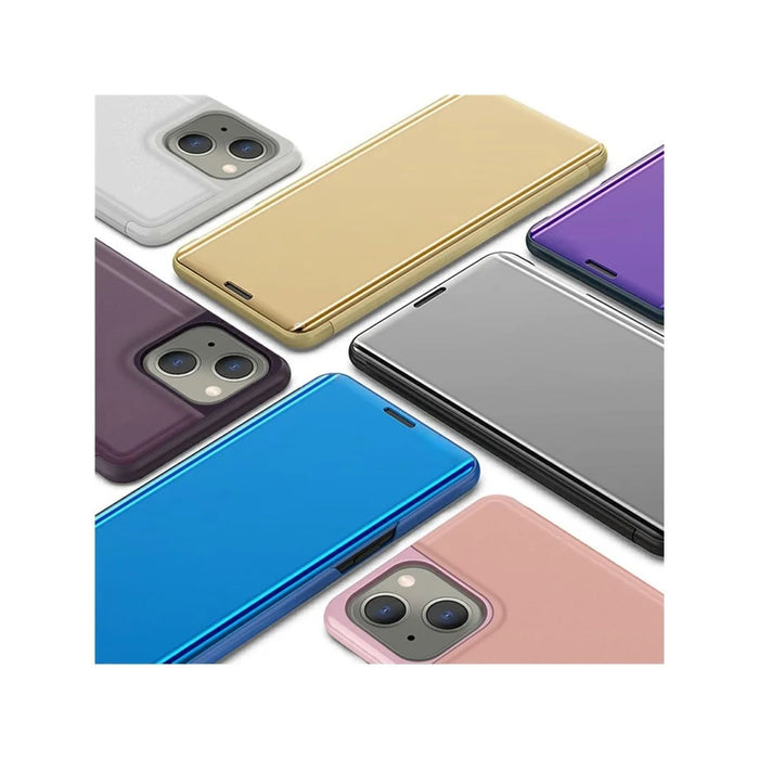 For iPhone 13 Flip Leather Cover with Stand Full Body Protective Phone Case - Black - 7