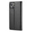 LC.IMEEKE Stand Wallet Design Carbon Fiber Texture Splicing Leather Case Shell for iPhone 13 6.1 inch - Vertical Red Stripe - 2