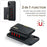 DG.MING M2 Series Anti-Fall Magnetic Wallet All-Inclusive Hybrid Case for iPhone 11 Pro 5.8 inch - Black - 4