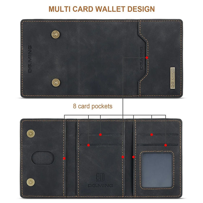 DG.MING M2 Series Anti-Fall Magnetic Wallet All-Inclusive Hybrid Case for iPhone 11 Pro 5.8 inch - Black - 7