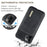 DG.MING M1 Series Phone Case PU + TPU + PC Back Cover with Magnetic Tri-Fold Wallet Kickstand for iPhone 11 Pro Max 6.5 inch - Black - 3