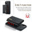 DG.MING M1 Series Phone Case PU + TPU + PC Back Cover with Magnetic Tri-Fold Wallet Kickstand for iPhone 11 Pro Max 6.5 inch - Black - 4