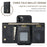 DG.MING M1 Series Phone Case PU + TPU + PC Back Cover with Magnetic Tri-Fold Wallet Kickstand for iPhone 11 Pro Max 6.5 inch - Black - 5